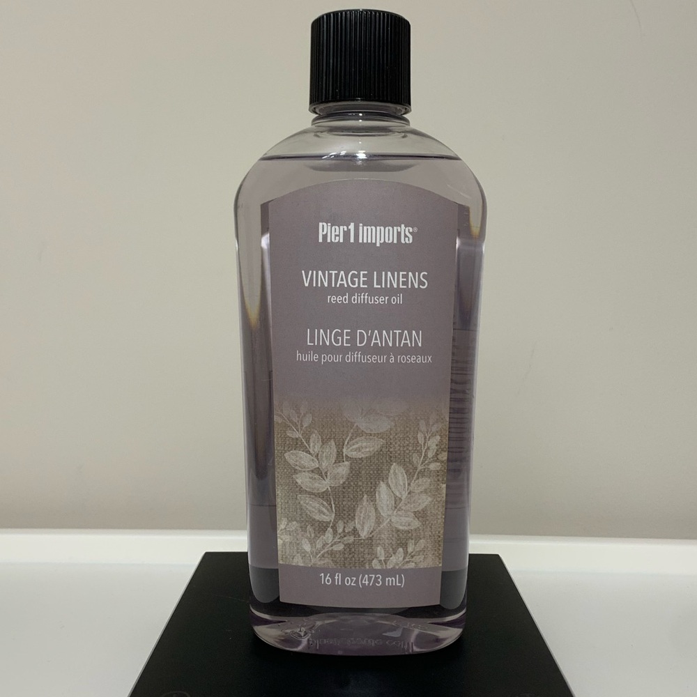 Pier 1 Imports Vintage Linens Reed Diffuser Oil 16 Fl Oz NEW NOS Discontinued